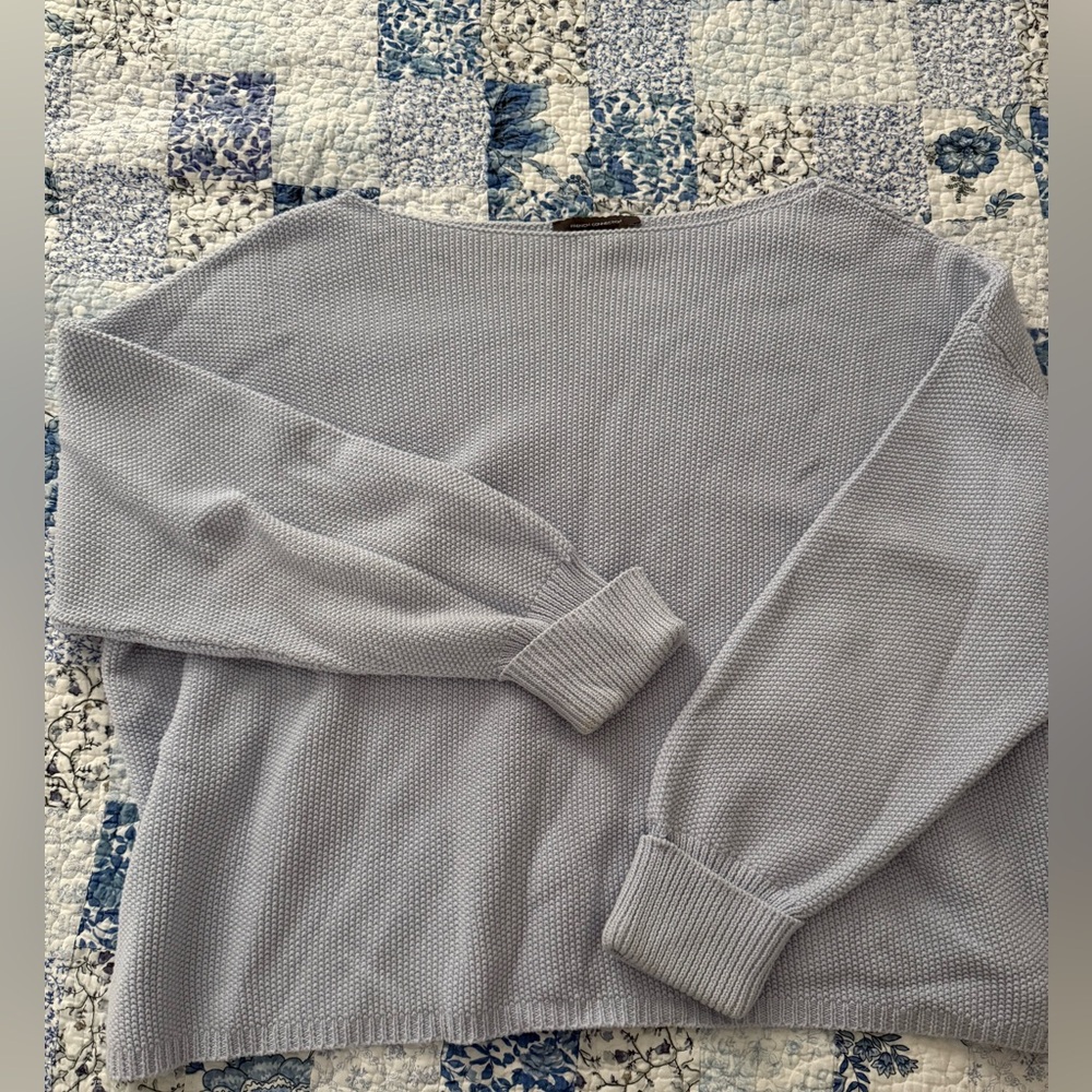 French Connection Soft Blue Crew Neck Sweater